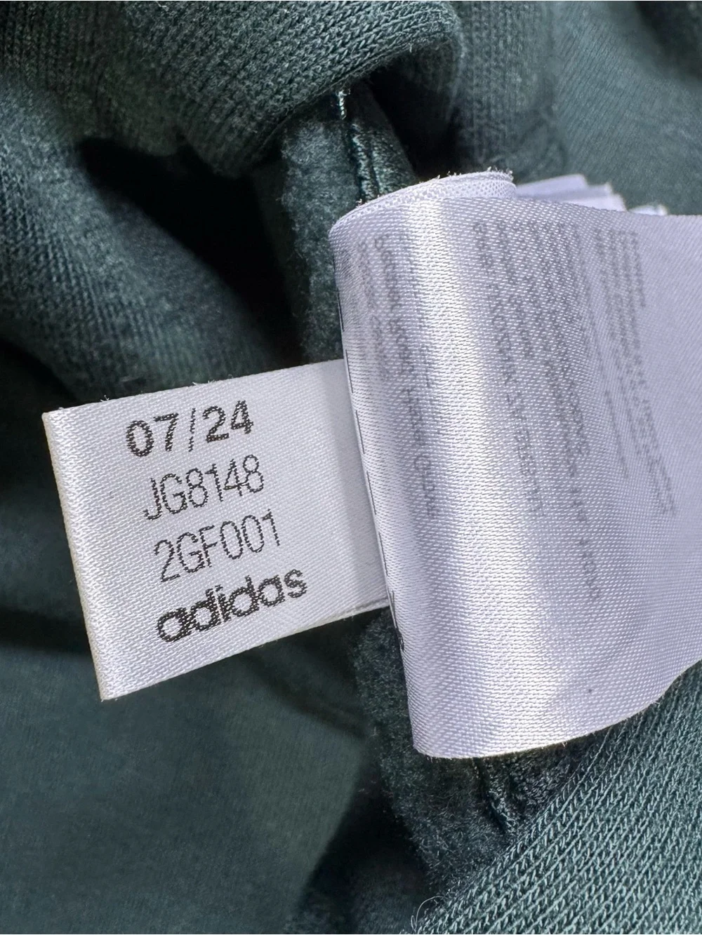 Adidas Three Stripe Mens Essentials Fleece Pocket Hoodie Forest Green Large NWOT